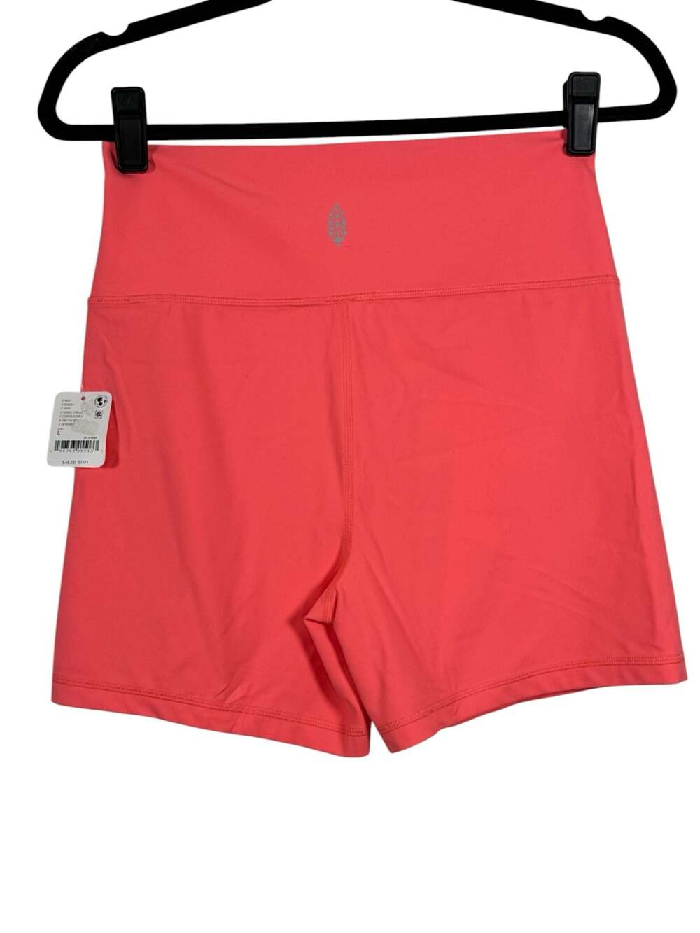 Free People Movement High Rise Shorts Neon Coral Size L
